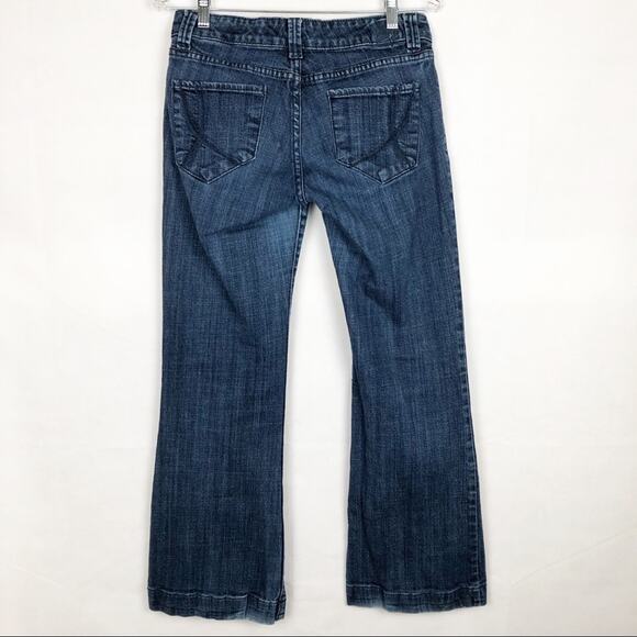 Diva Los Angeles Y2K Vintage Low Rise Dark Wash Jeans Size 8 - Picture 3 of 7